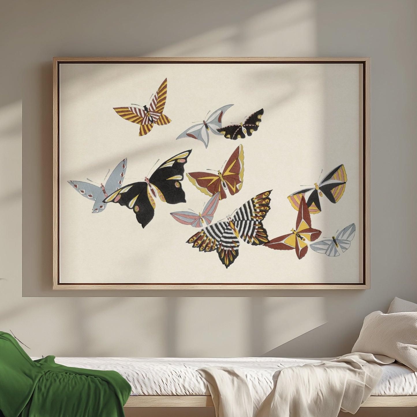 Premium Poster of Vibrant Japanese Butterfly Art Print Collection Posters