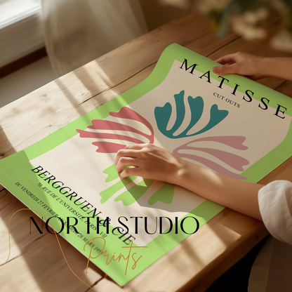 Premium Poster of Vibrant Matisse Cut Outs Berggruen Art Exhibition Posters