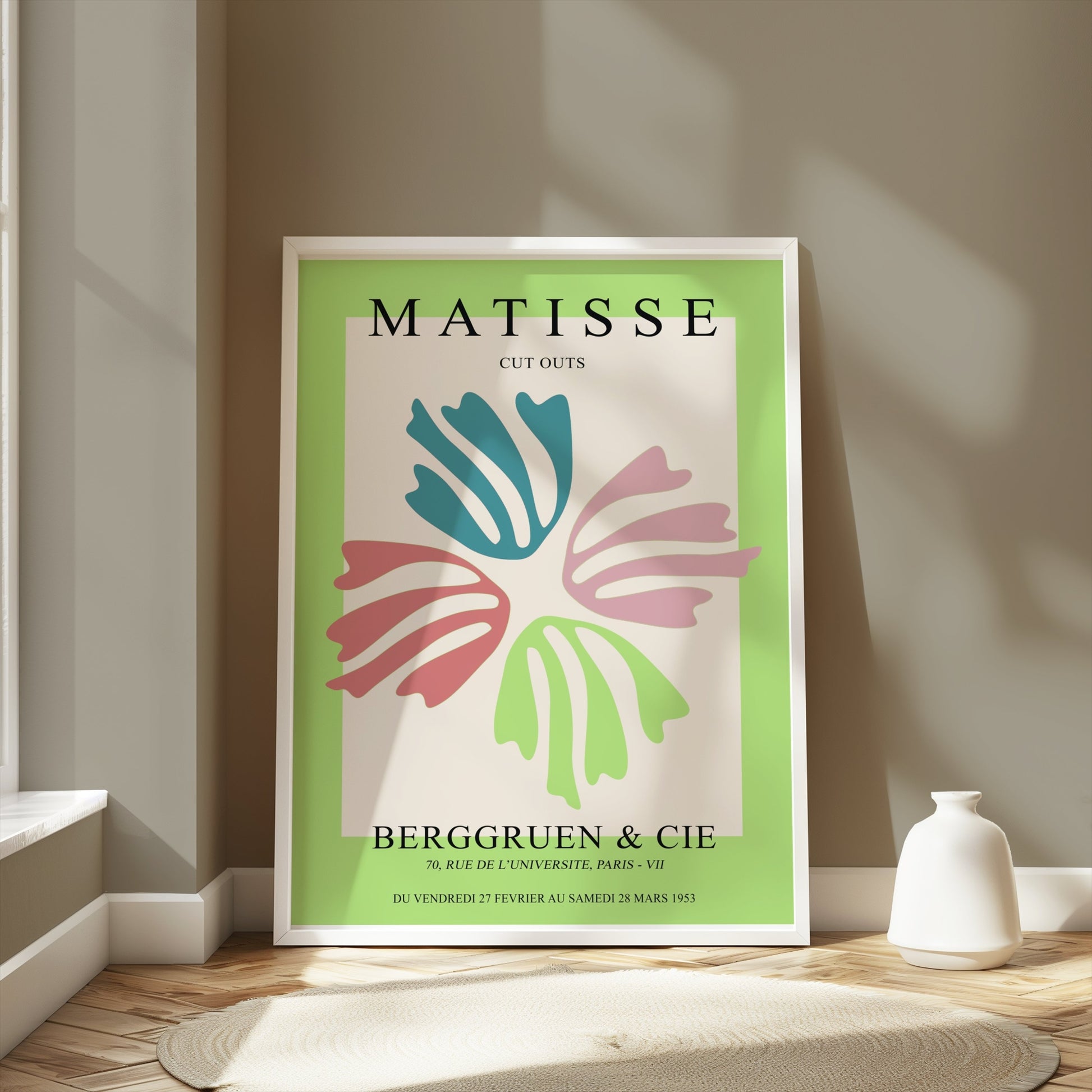 Premium Poster of Vibrant Matisse Cut Outs Berggruen Art Exhibition Posters
