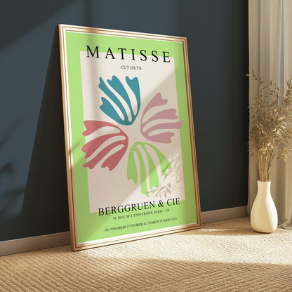 Premium Poster of Vibrant Matisse Cut Outs Berggruen Art Exhibition Posters