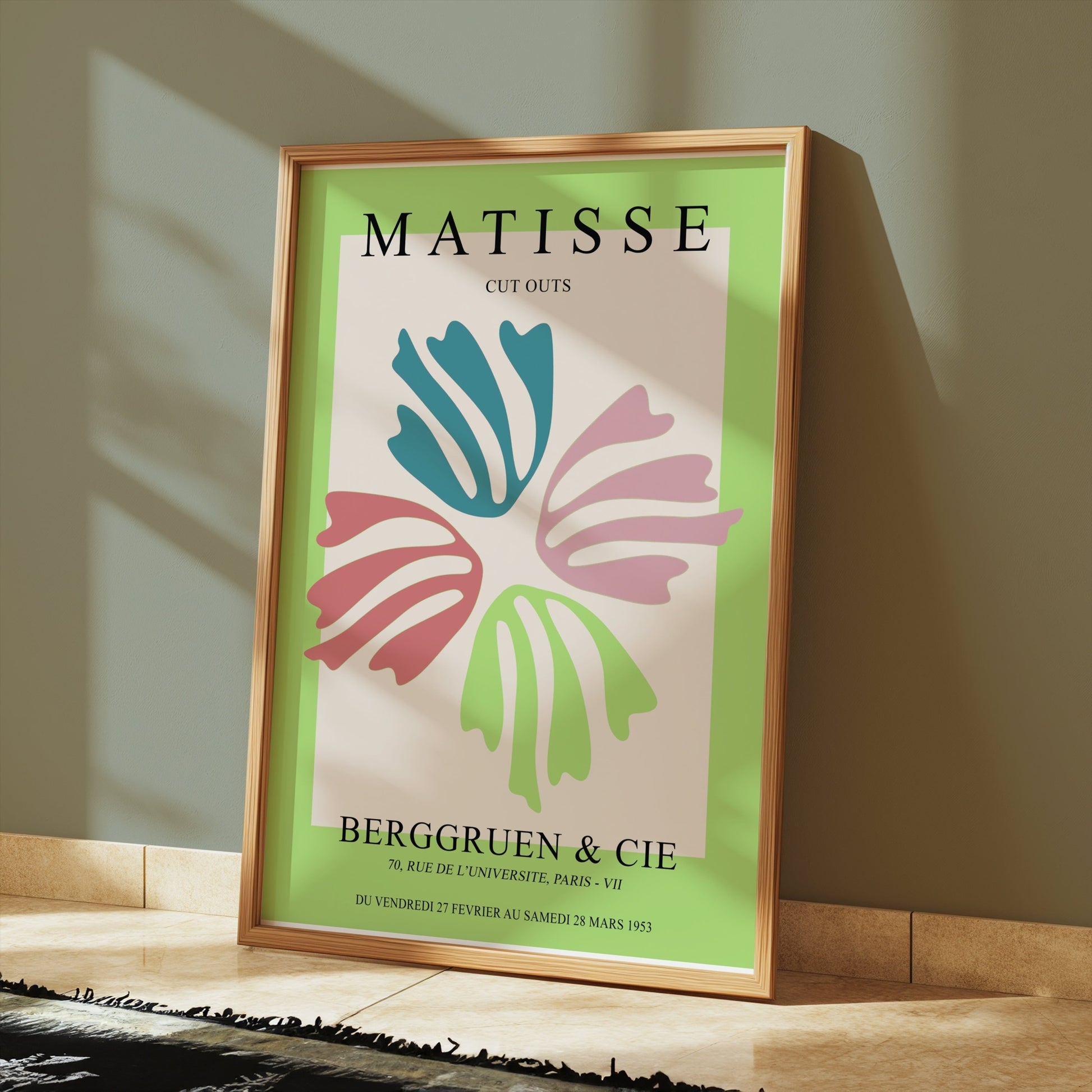 Premium Poster of Vibrant Matisse Cut Outs Berggruen Art Exhibition Posters