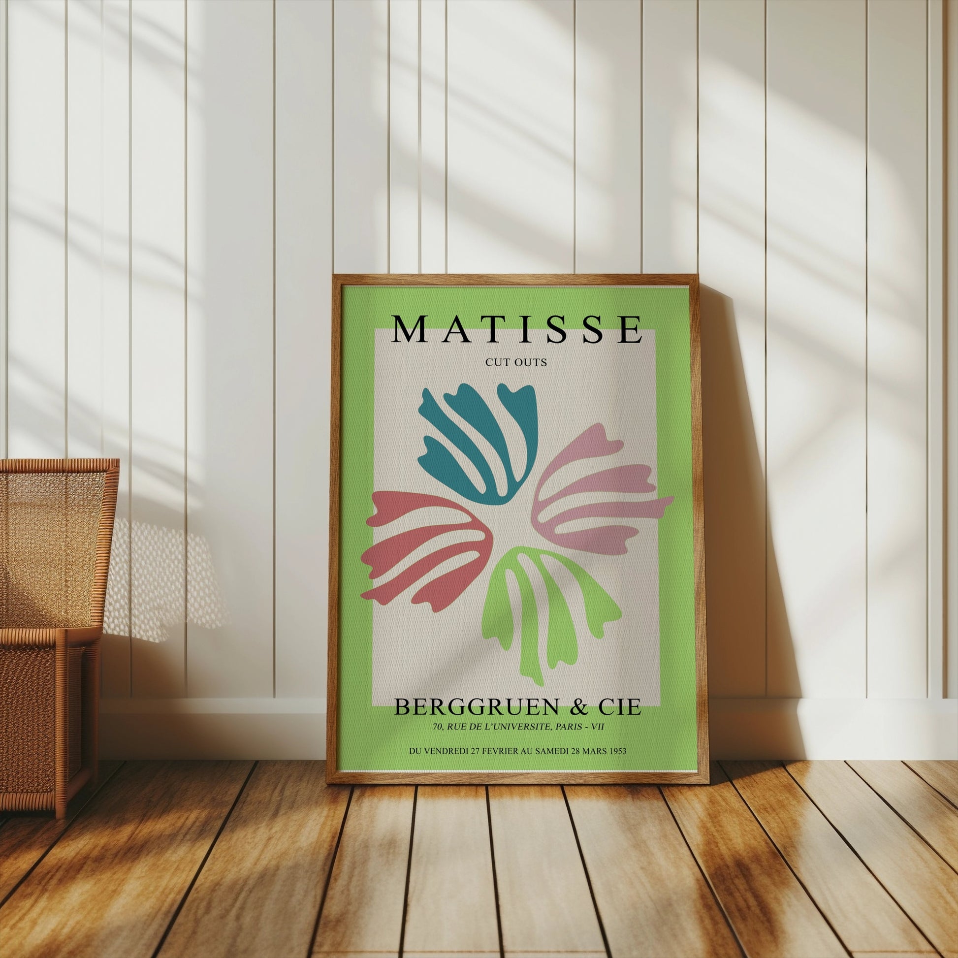 Premium Poster of Vibrant Matisse Cut Outs Berggruen Art Exhibition Posters