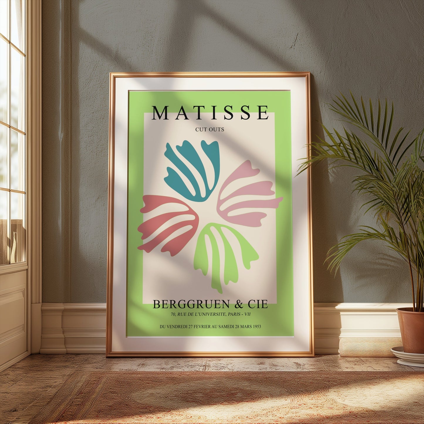 Premium Poster of Vibrant Matisse Cut Outs Berggruen Art Exhibition Posters