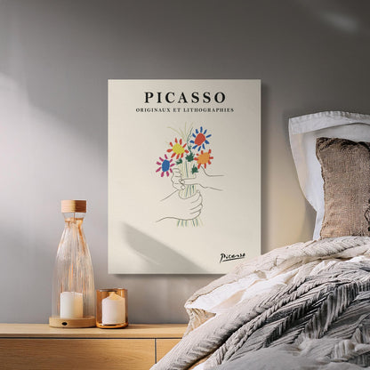 Premium Poster of Vibrant Picasso Originals and Lithographies Canvas Wraps