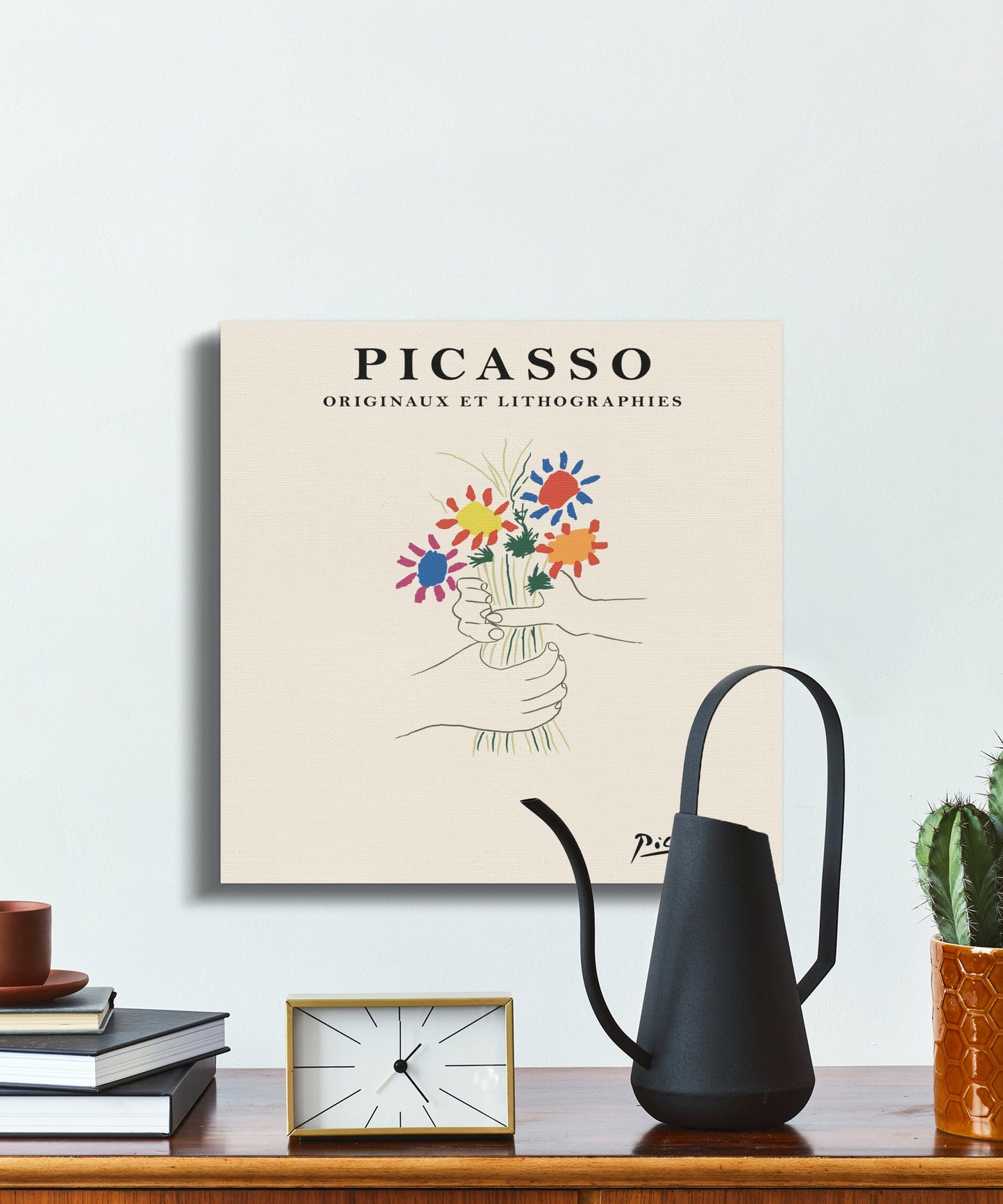 Premium Poster of Vibrant Picasso Originals and Lithographies Canvas Wraps