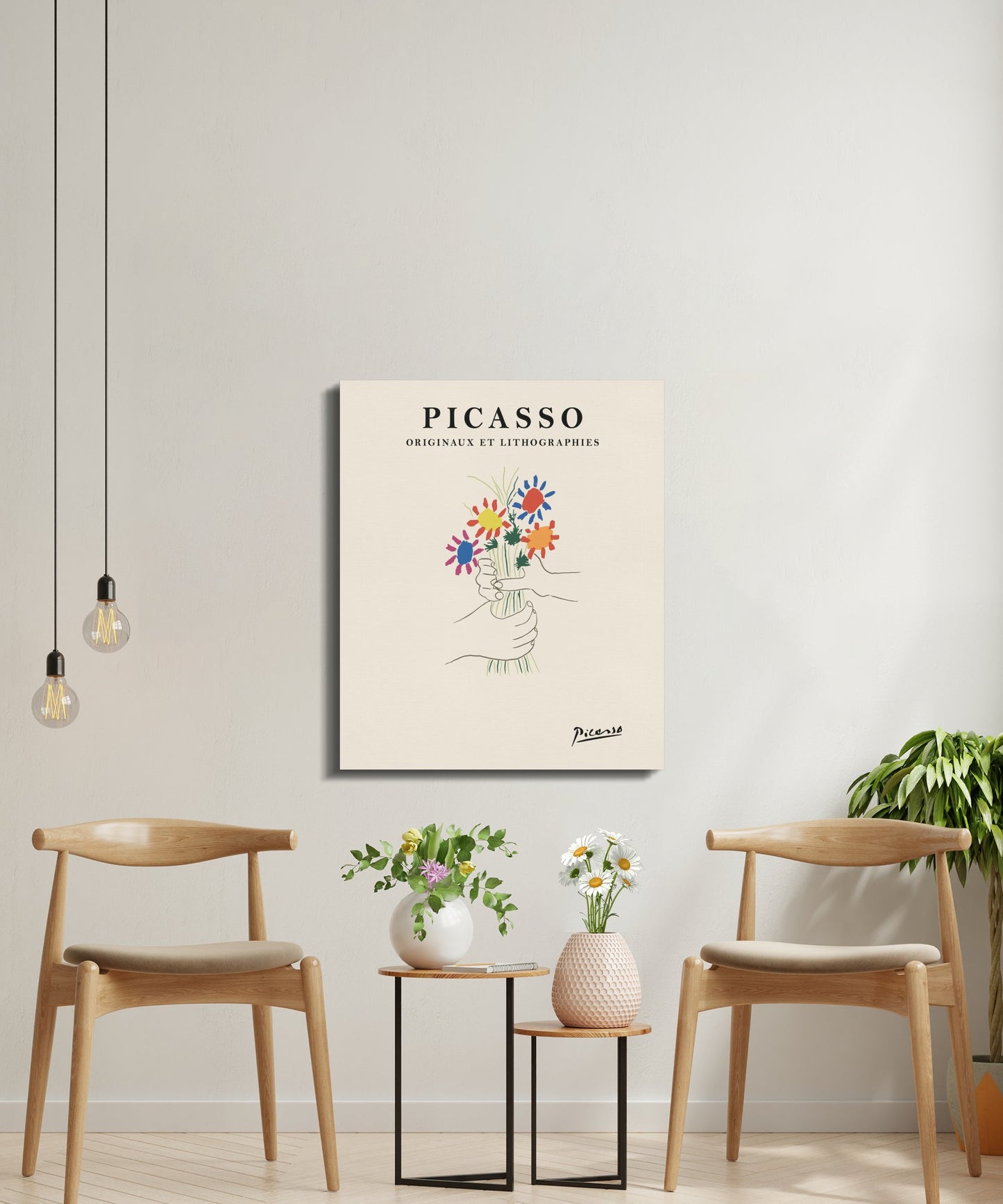 Premium Poster of Vibrant Picasso Originals and Lithographies Canvas Wraps