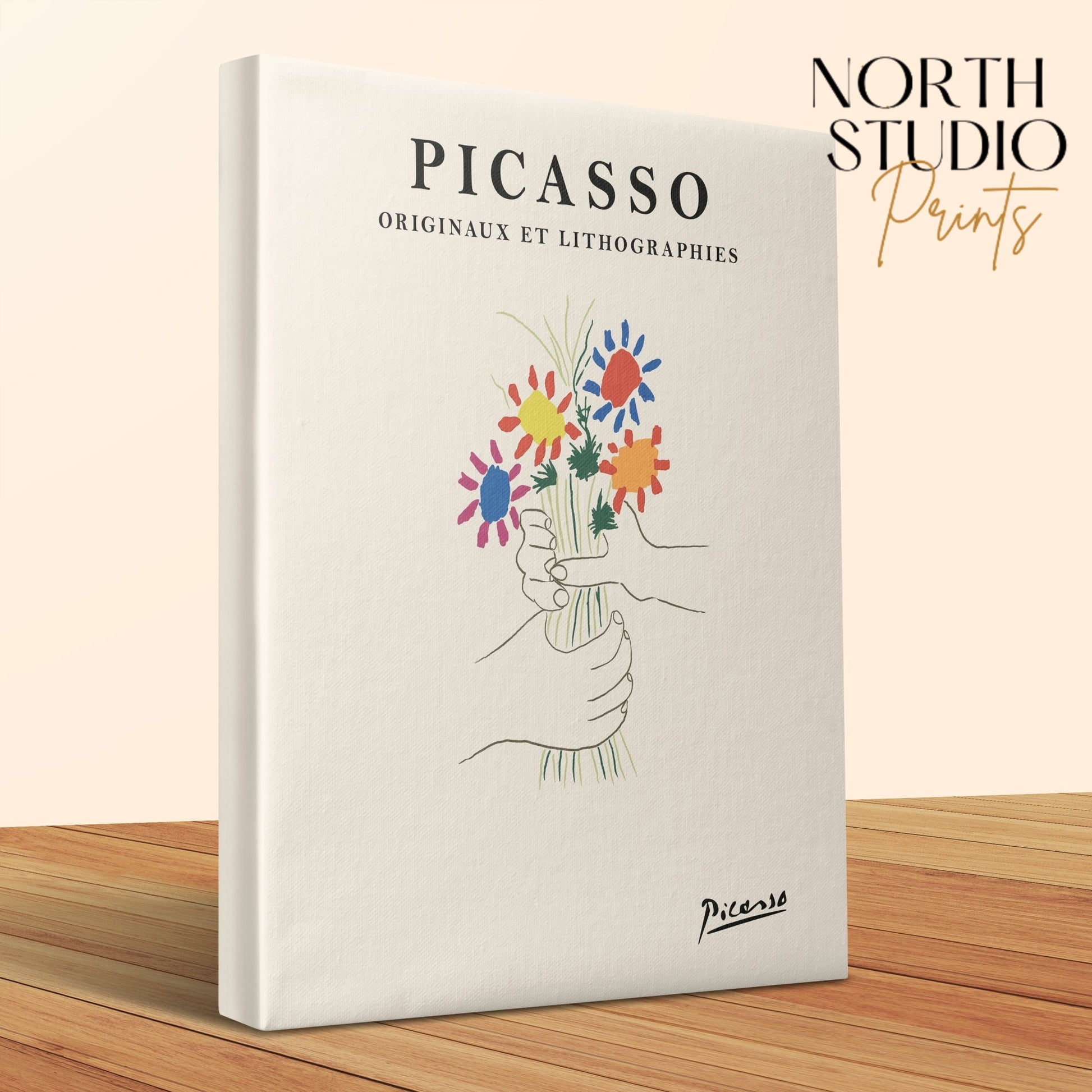 Premium Poster of Vibrant Picasso Originals and Lithographies Canvas Wraps