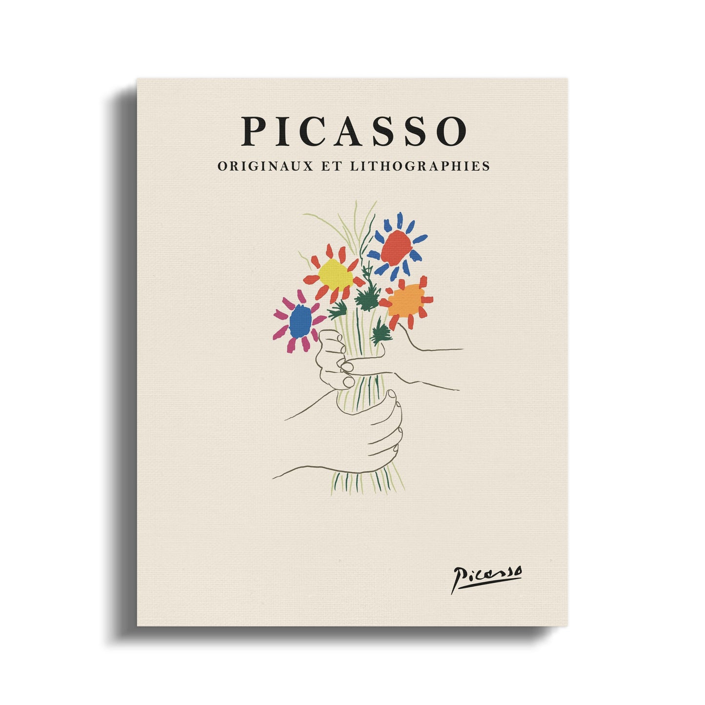 Premium Poster of Vibrant Picasso Originals and Lithographies Canvas Wraps