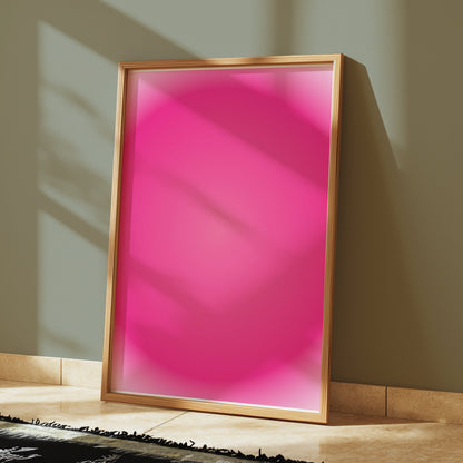 Premium Poster of Vibrant Pink Gradient Circle Art Print Posters