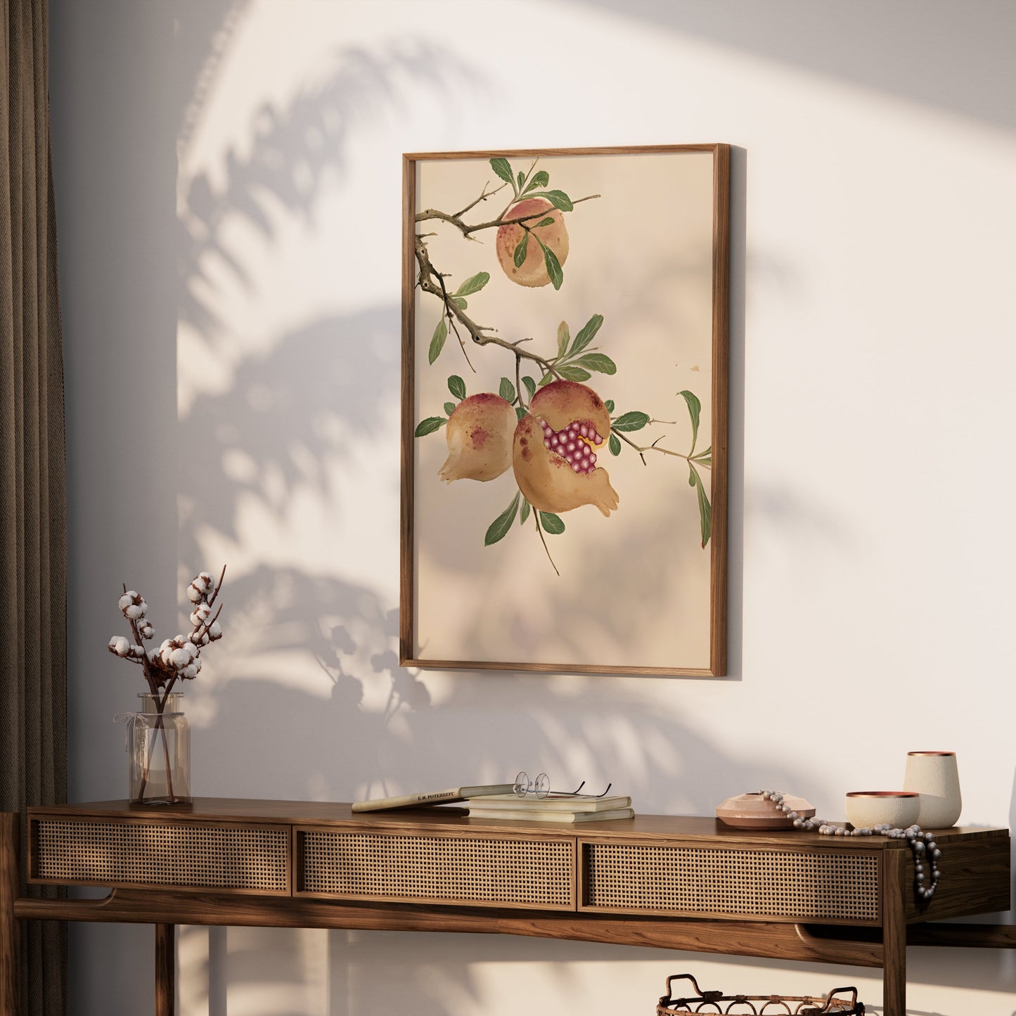 Premium Poster of Vibrant Pomegranate Botanical Wall Art Picture Posters
