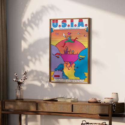 Premium Poster of Vibrant United States Information Agency Art Posters