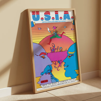 Premium Poster of Vibrant United States Information Agency Art Posters