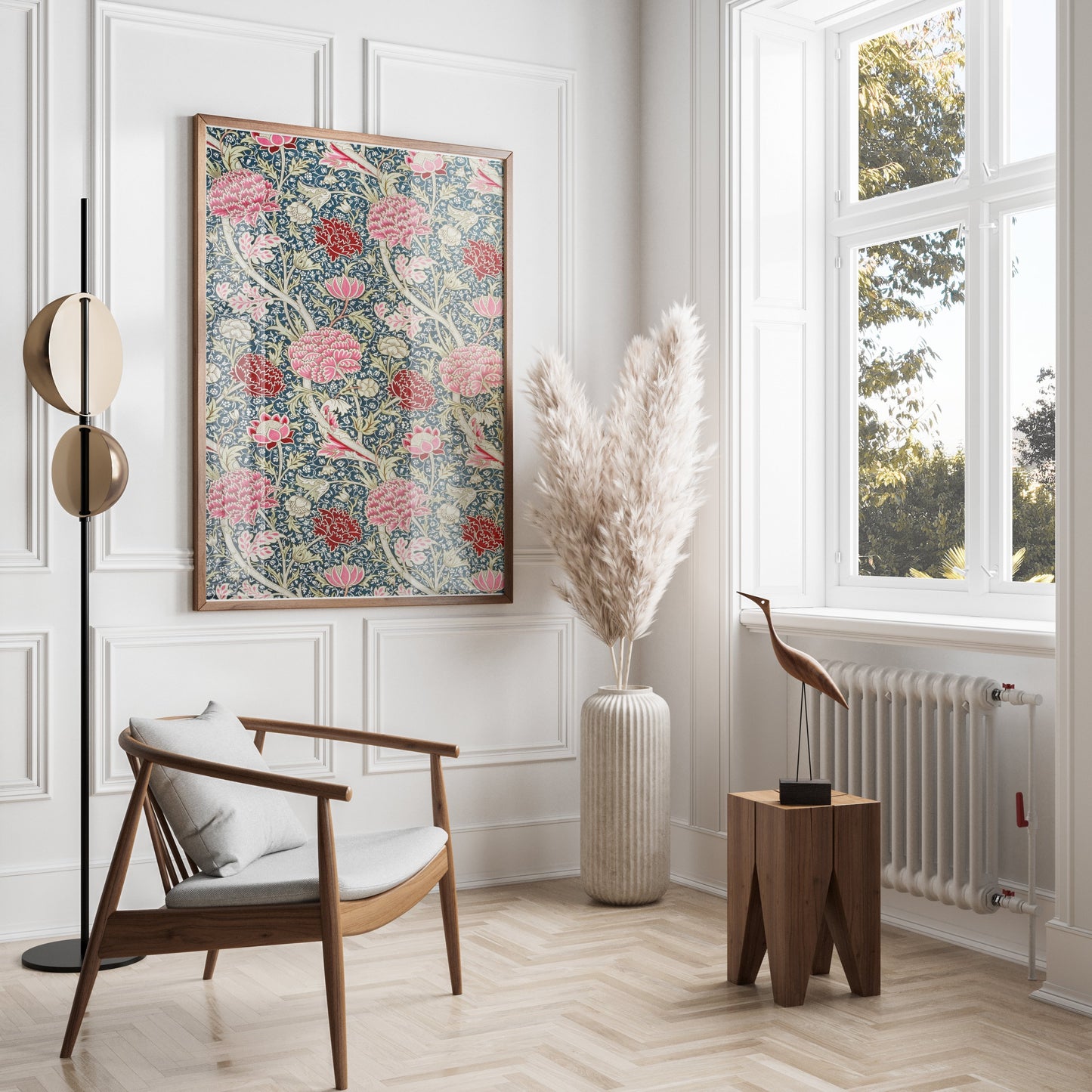 Premium Poster of Vibrant William Morris Floral Design Art Print Posters