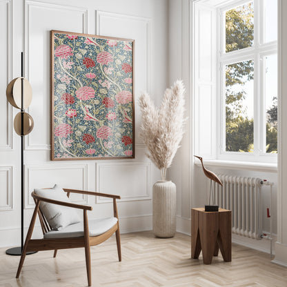 Premium Poster of Vibrant William Morris Floral Design Art Print Posters