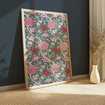 Premium Poster of Vibrant William Morris Floral Design Art Print Posters