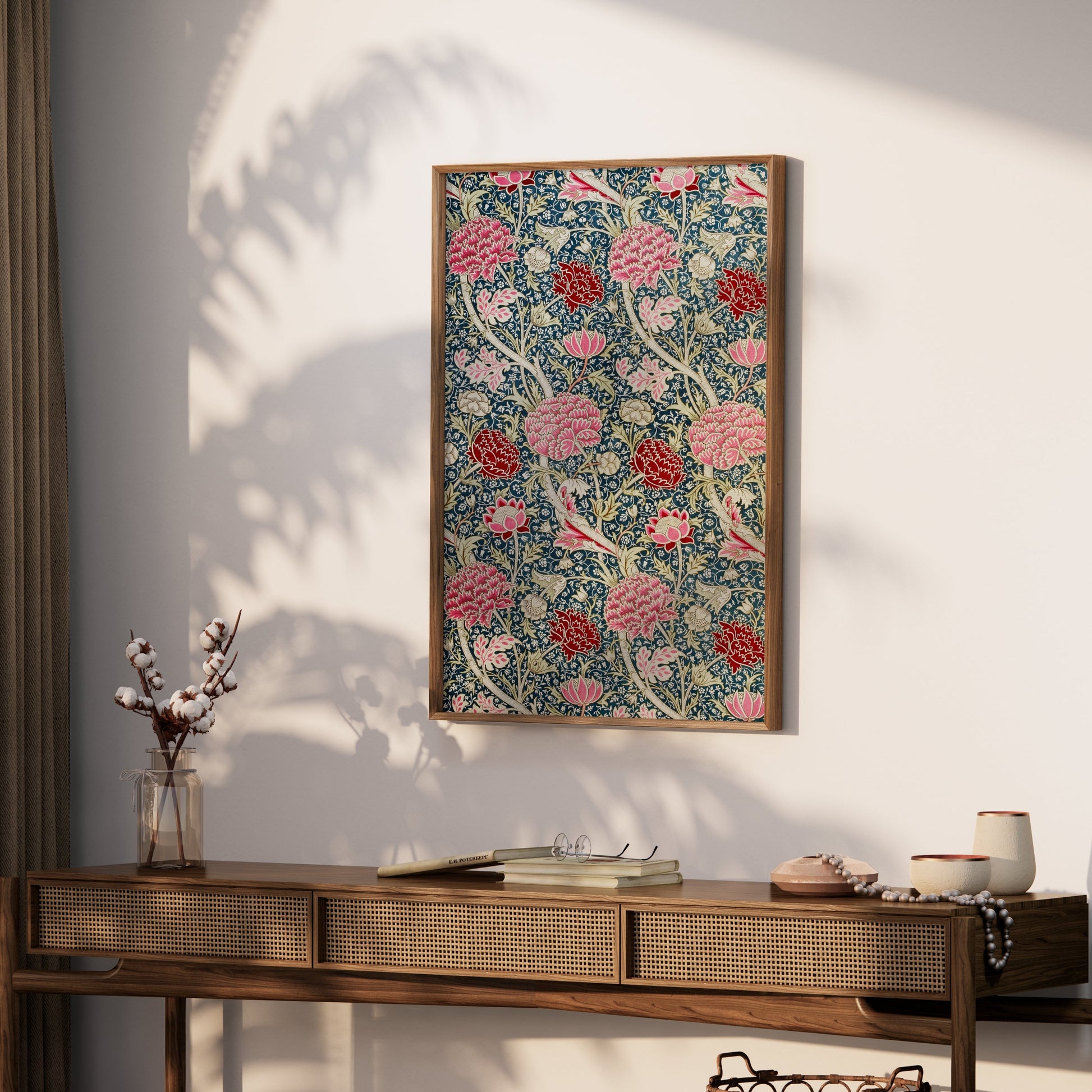 Premium Poster of Vibrant William Morris Floral Design Art Print Posters