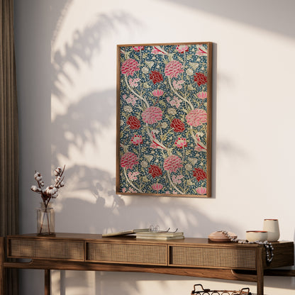 Premium Poster of Vibrant William Morris Floral Design Art Print Posters