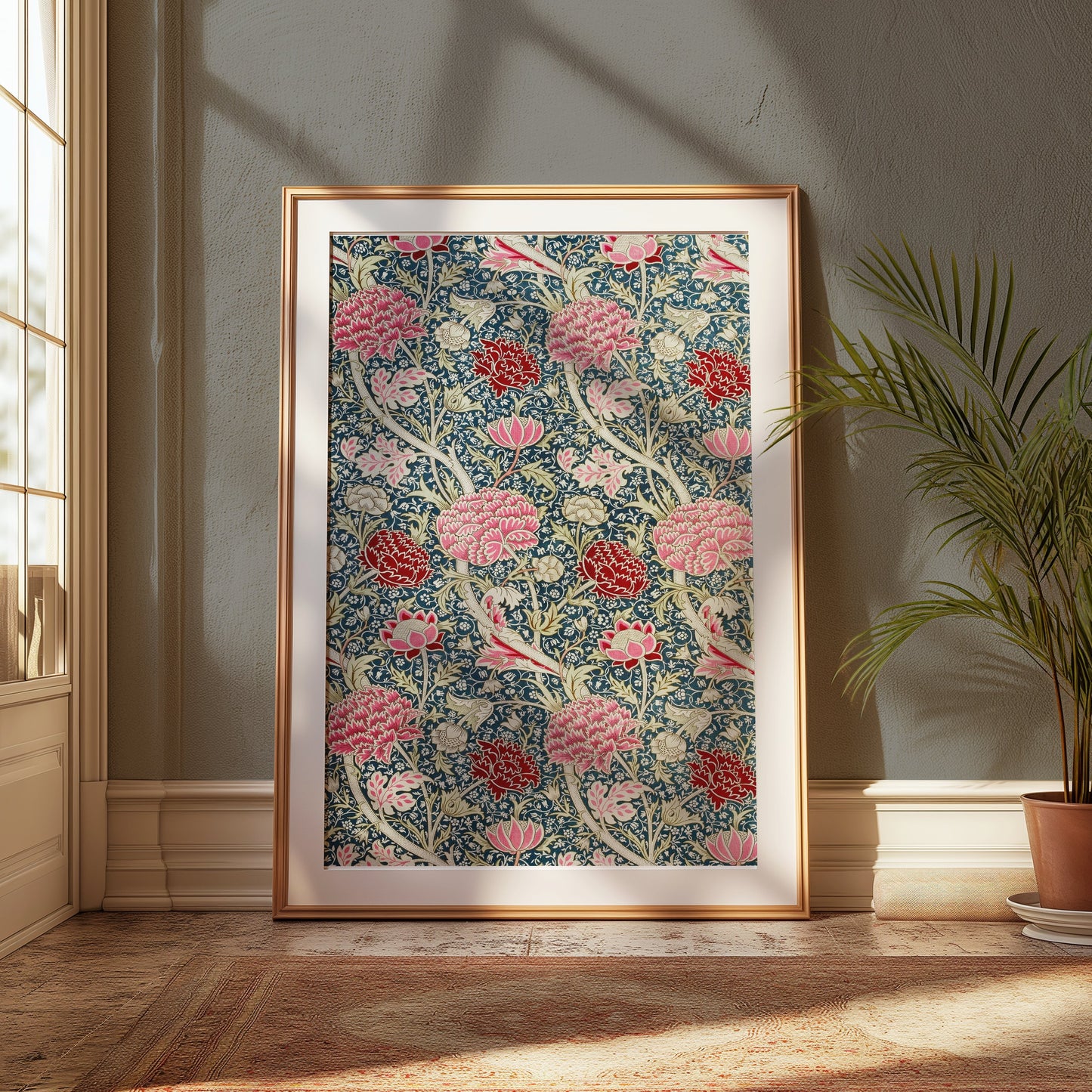 Premium Poster of Vibrant William Morris Floral Design Art Print Posters