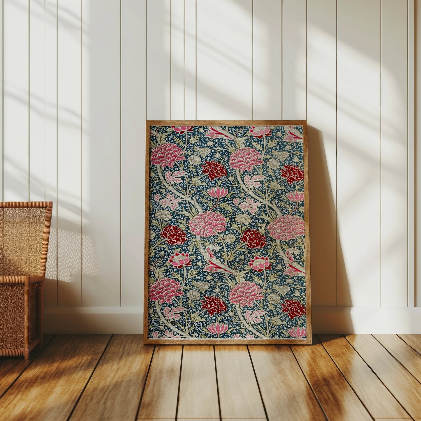 Premium Poster of Vibrant William Morris Floral Design Art Print Posters