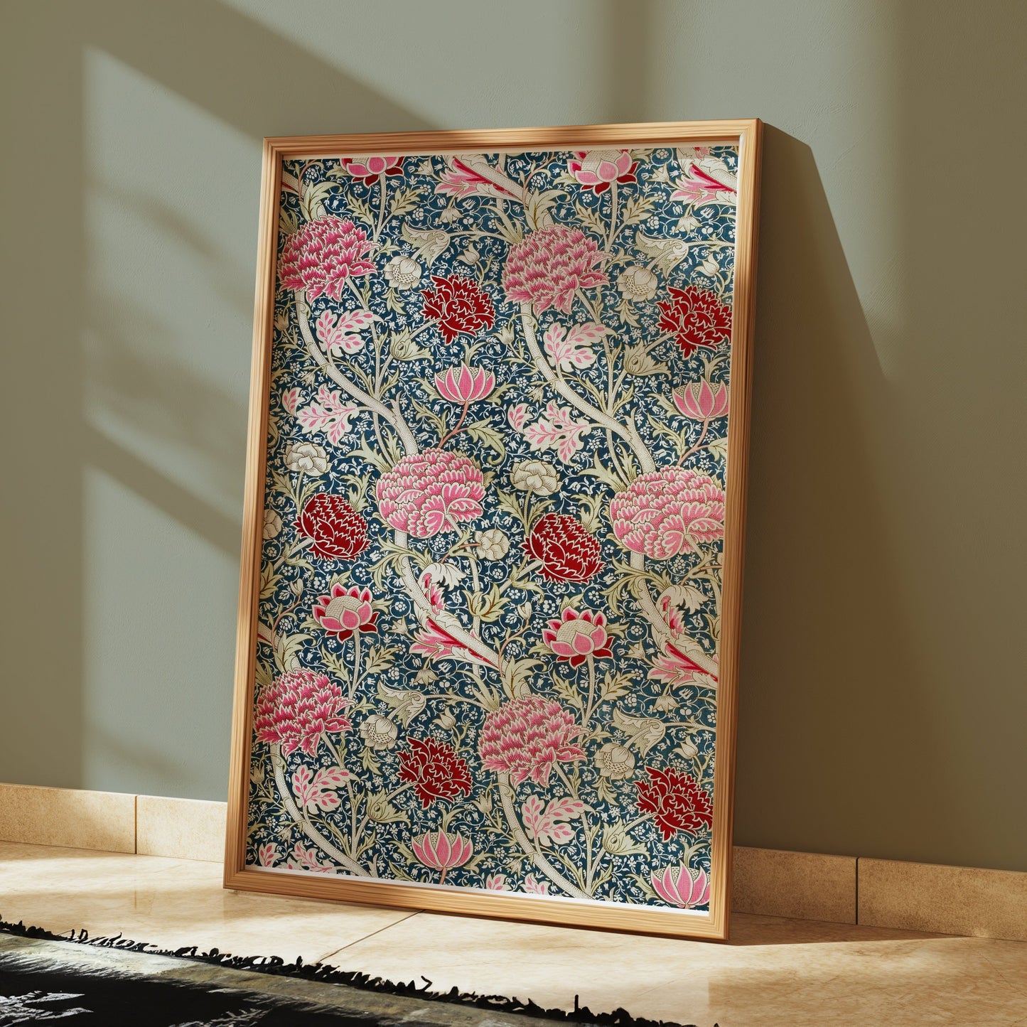 Premium Poster of Vibrant William Morris Floral Design Art Print Posters
