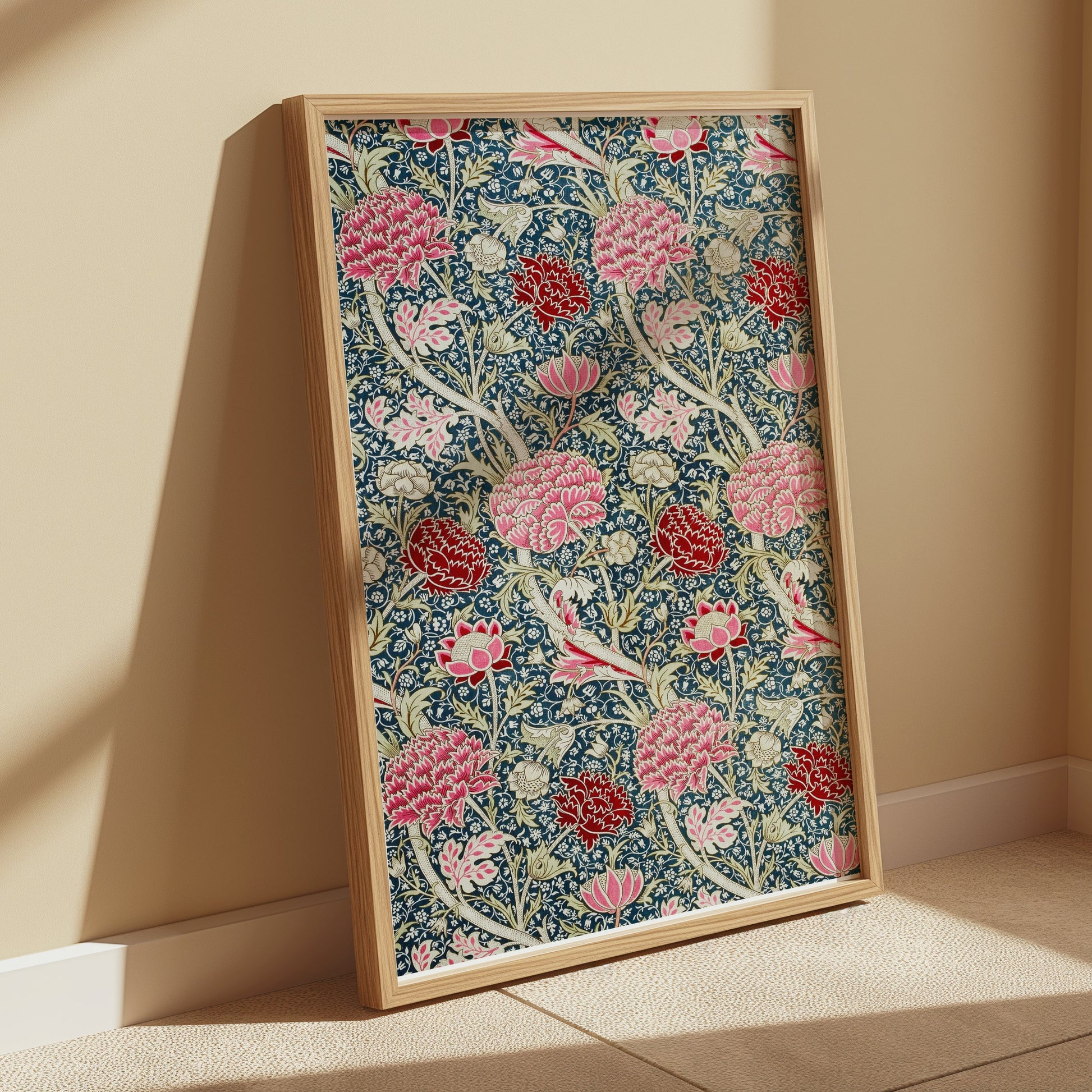 Premium Poster of Vibrant William Morris Floral Design Art Print Posters