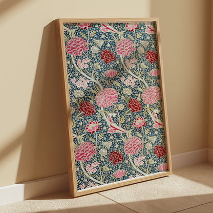 Premium Poster of Vibrant William Morris Floral Design Art Print Posters