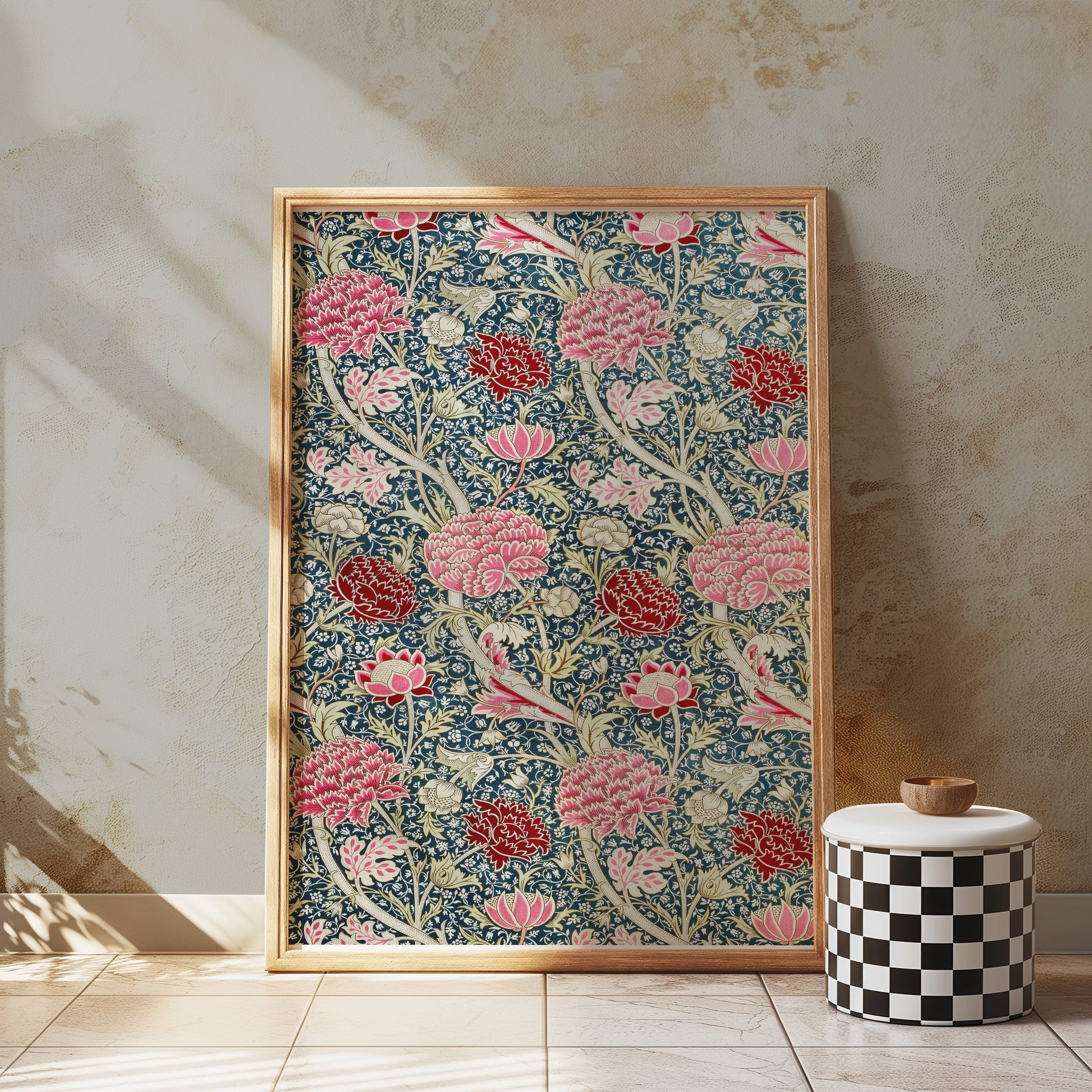 Premium Poster of Vibrant William Morris Floral Design Art Print Posters
