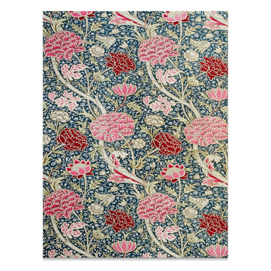 Premium Poster of Vibrant William Morris Floral Design Art Print Posters