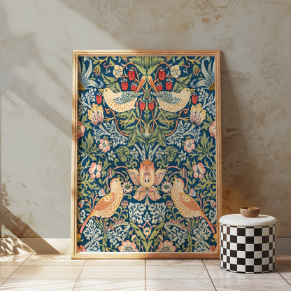 Premium Poster of Vibrant William Morris Strawberry Thief Posters