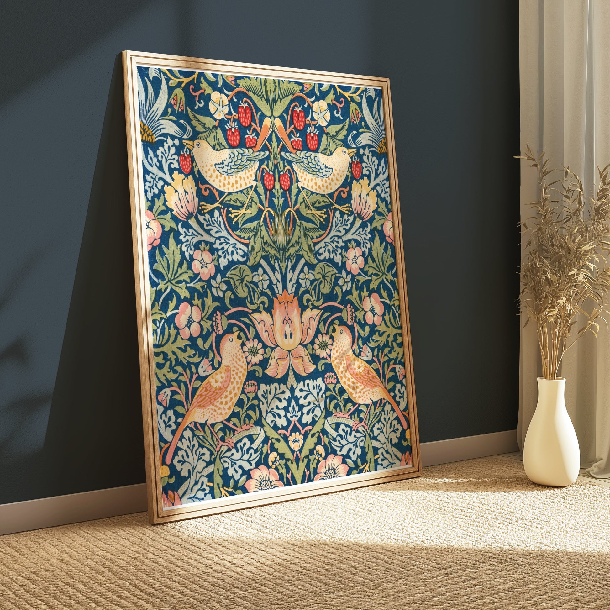 Premium Poster of Vibrant William Morris Strawberry Thief Posters