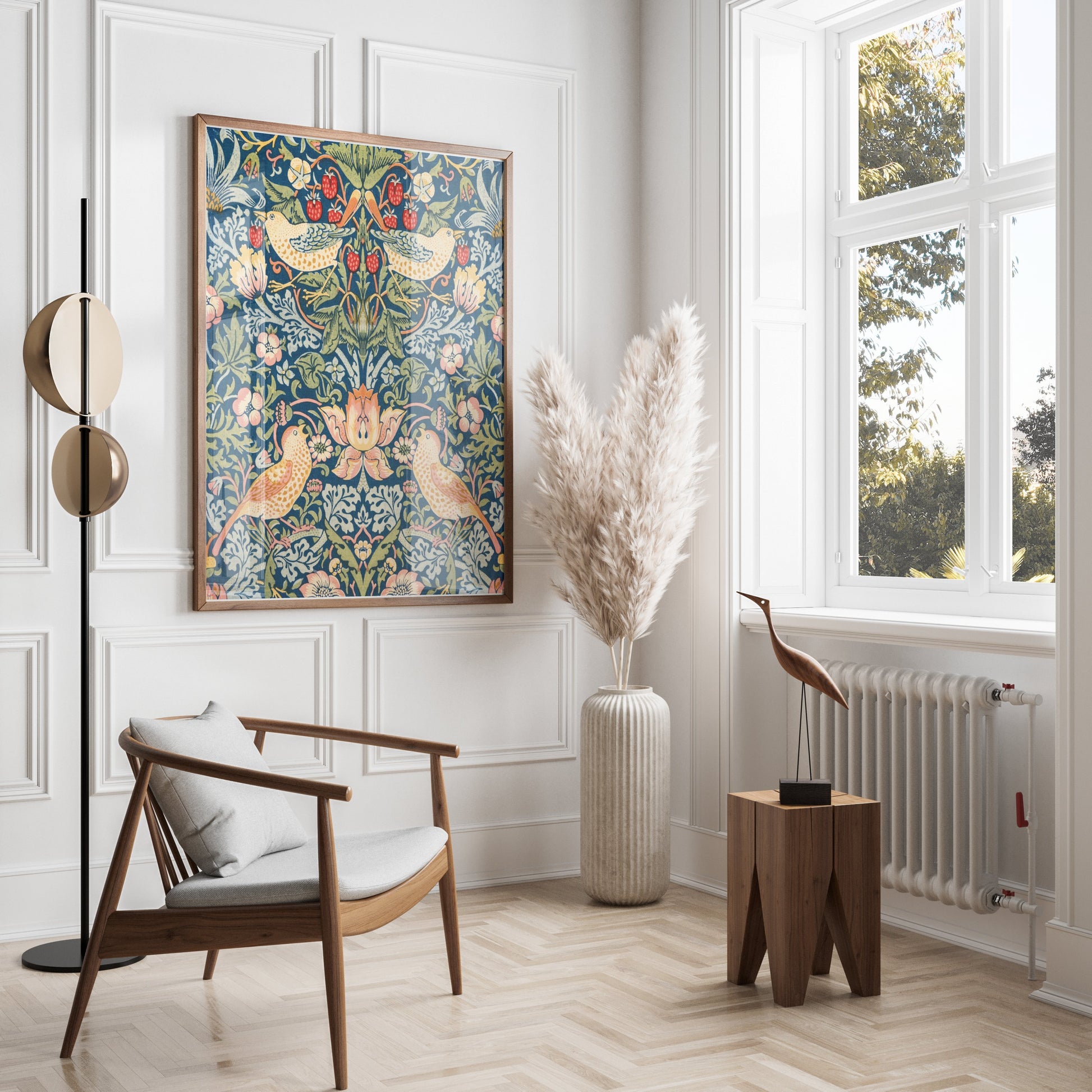 Premium Poster of Vibrant William Morris Strawberry Thief Posters