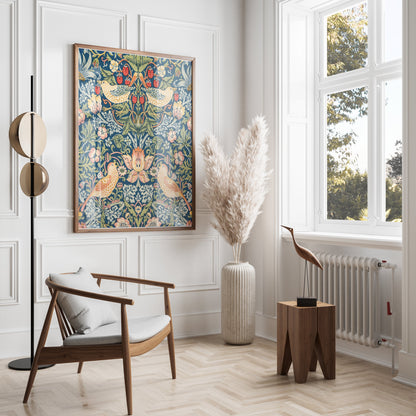 Premium Poster of Vibrant William Morris Strawberry Thief Posters
