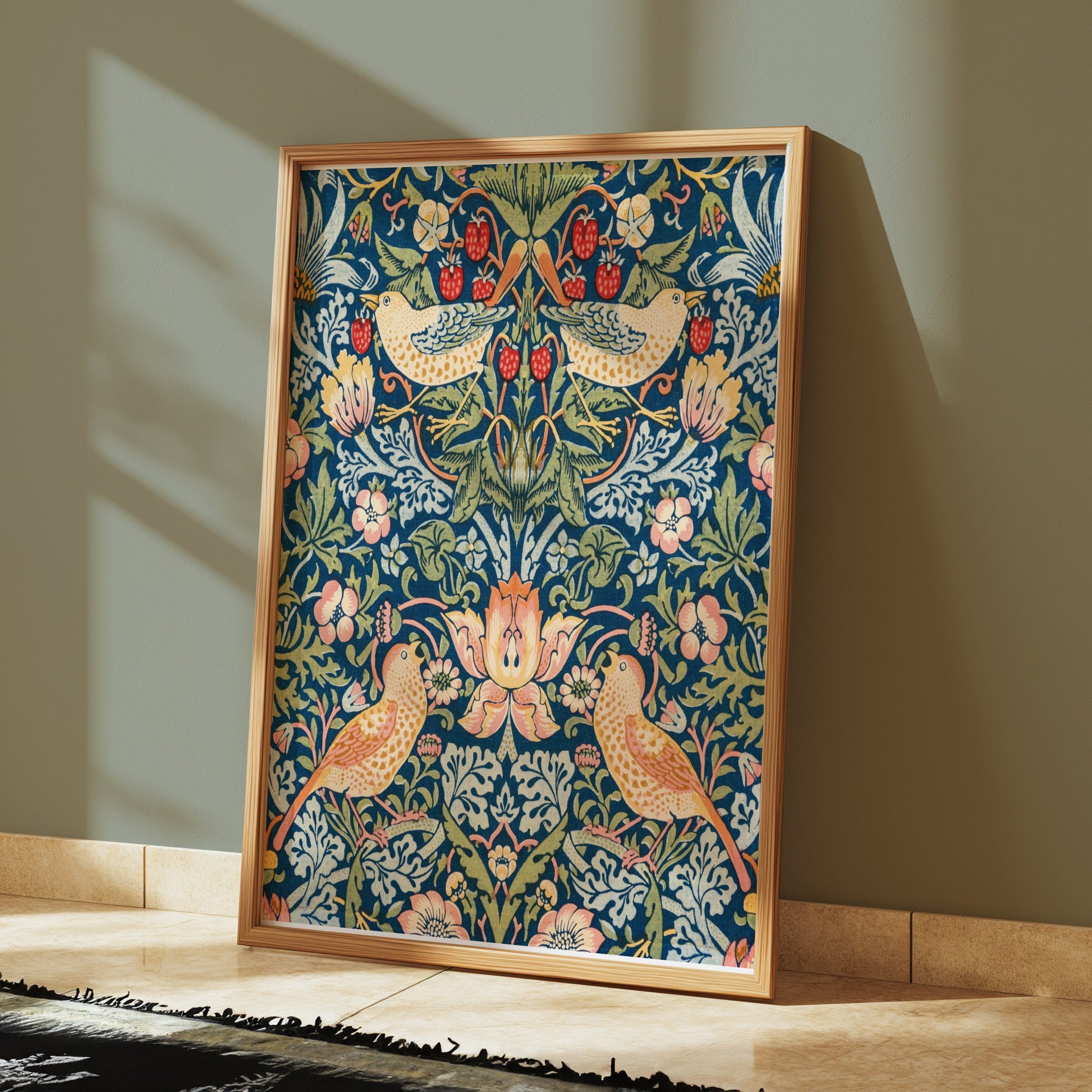 Premium Poster of Vibrant William Morris Strawberry Thief Posters