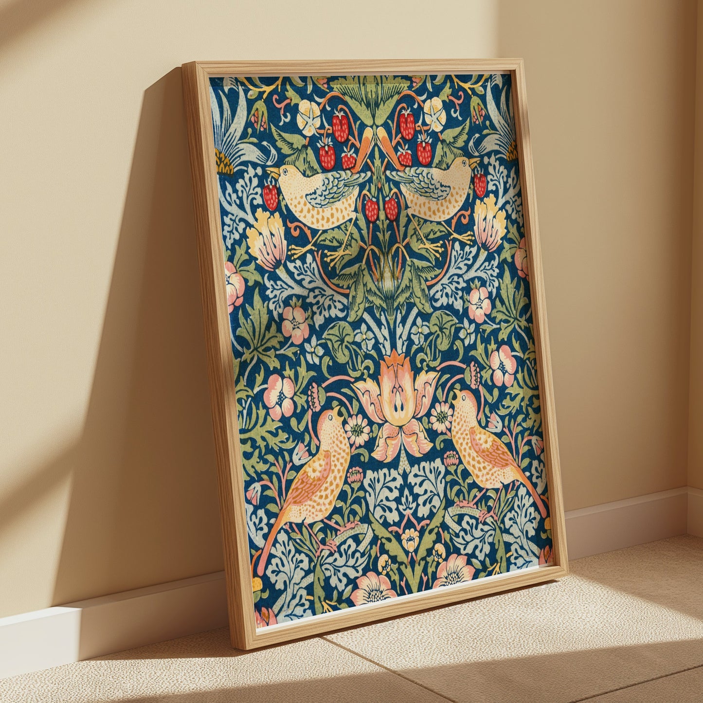 Premium Poster of Vibrant William Morris Strawberry Thief Posters