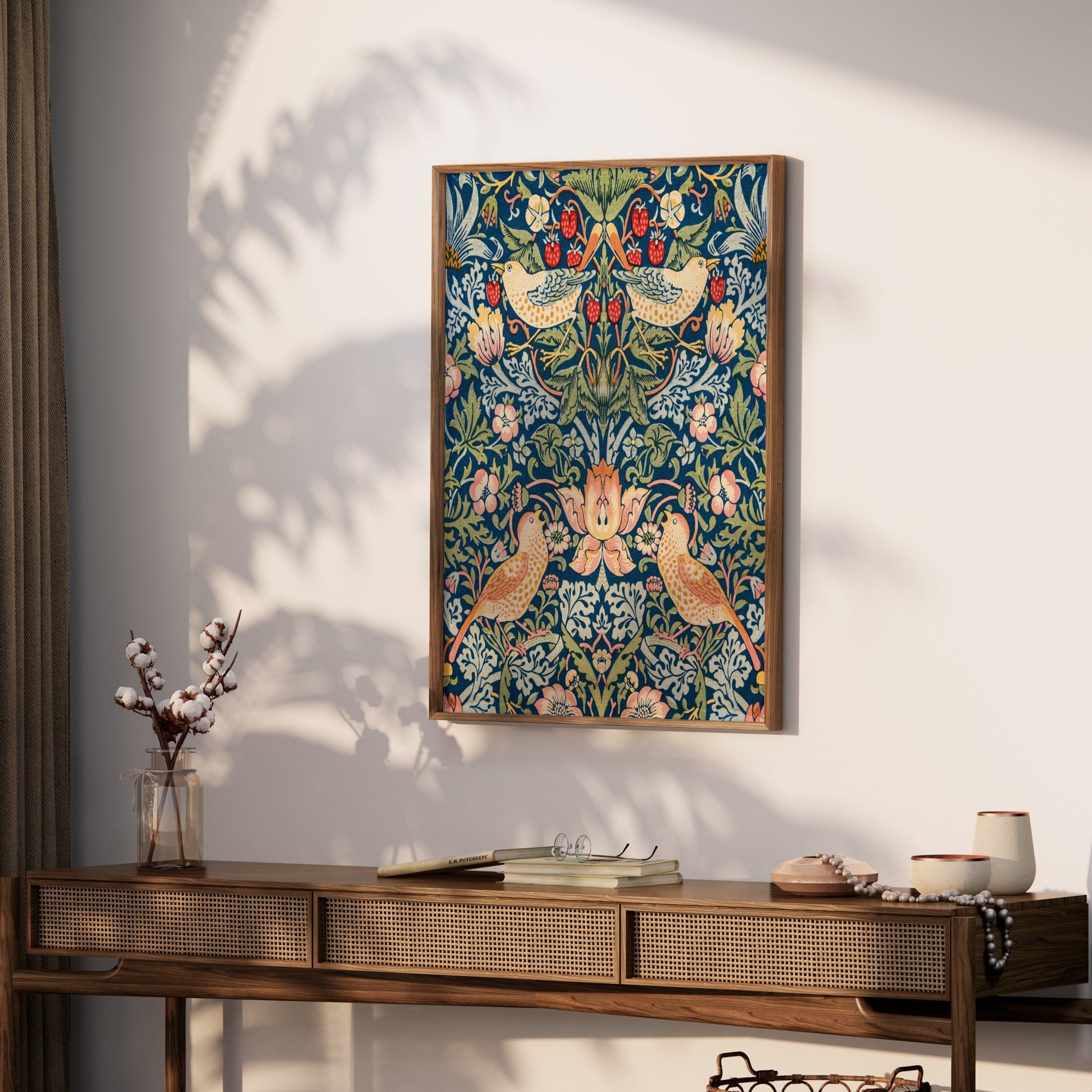Premium Poster of Vibrant William Morris Strawberry Thief Posters