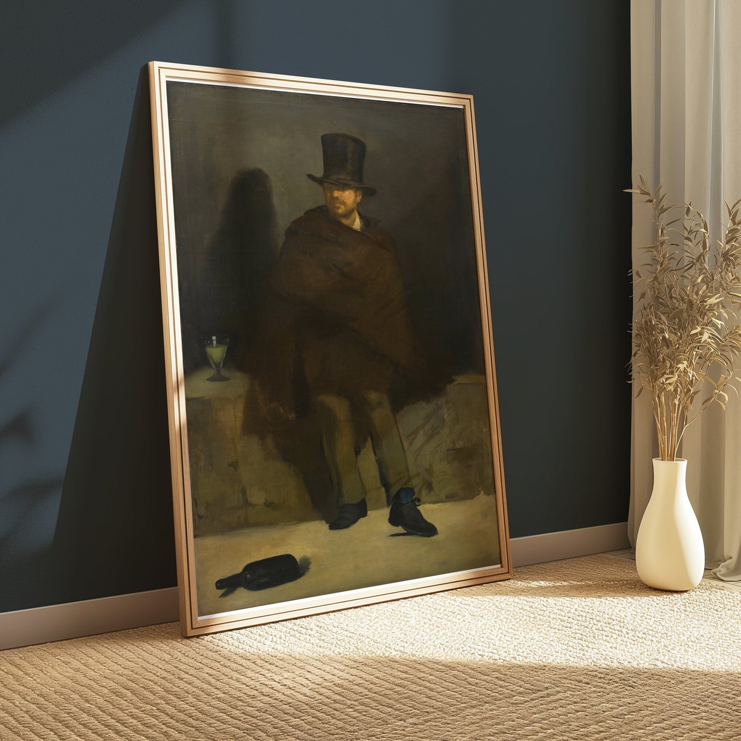 Premium Poster of Victorian Gentleman in Dark Attire Art Print Posters