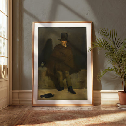 Premium Poster of Victorian Gentleman in Dark Attire Art Print Posters