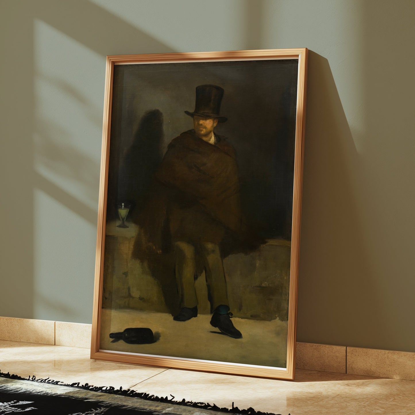 Premium Poster of Victorian Gentleman in Dark Attire Art Print Posters
