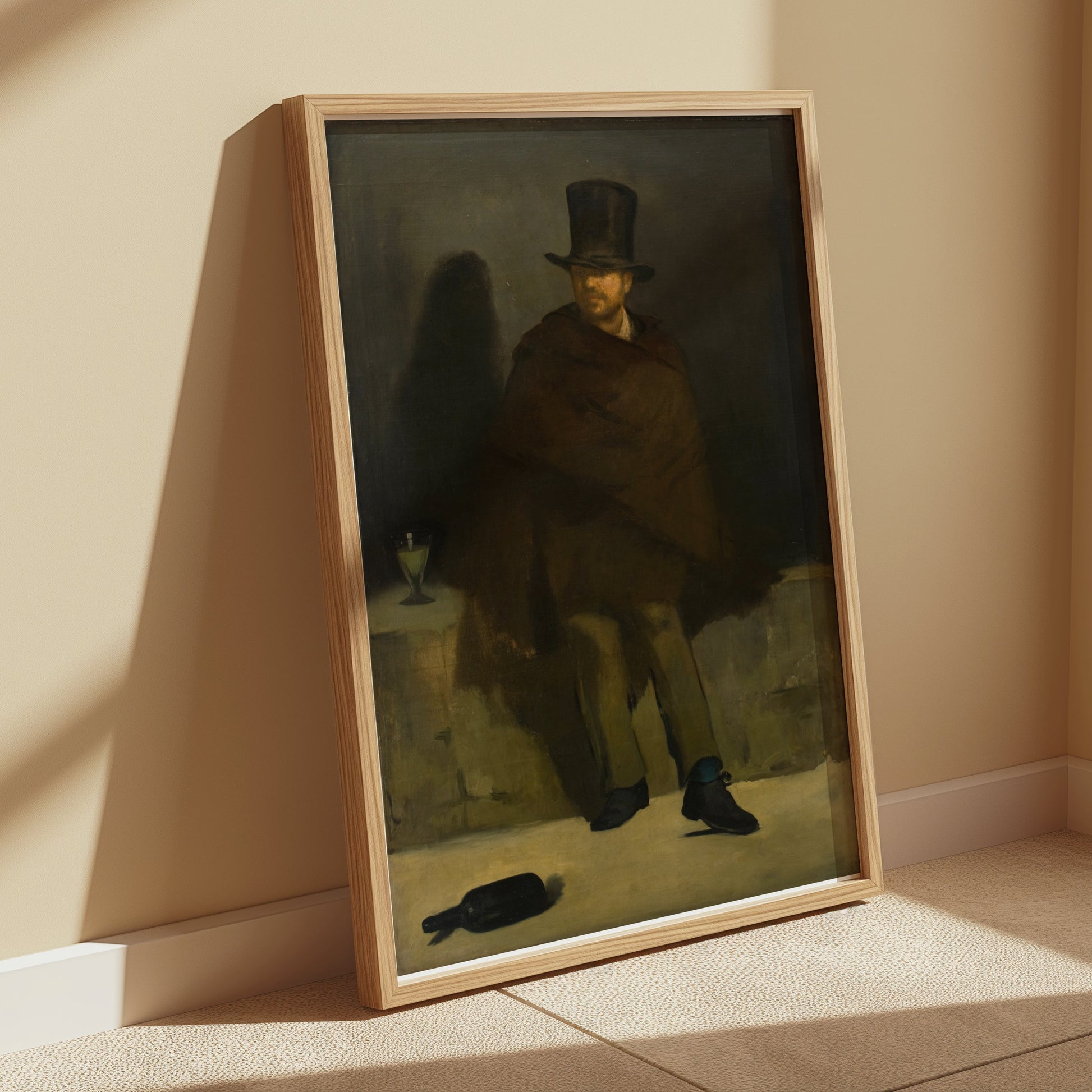 Premium Poster of Victorian Gentleman in Dark Attire Art Print Posters