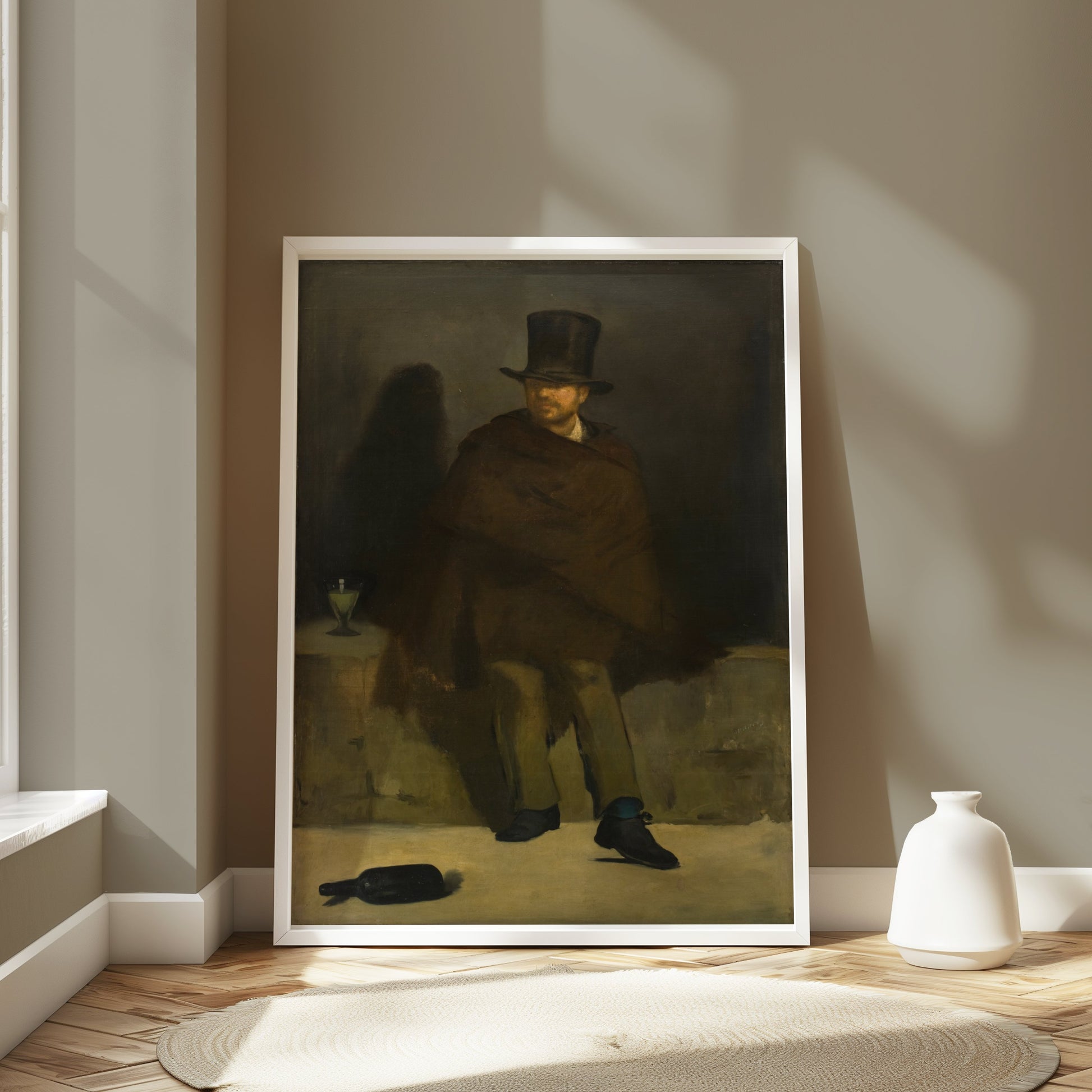 Premium Poster of Victorian Gentleman in Dark Attire Art Print Posters