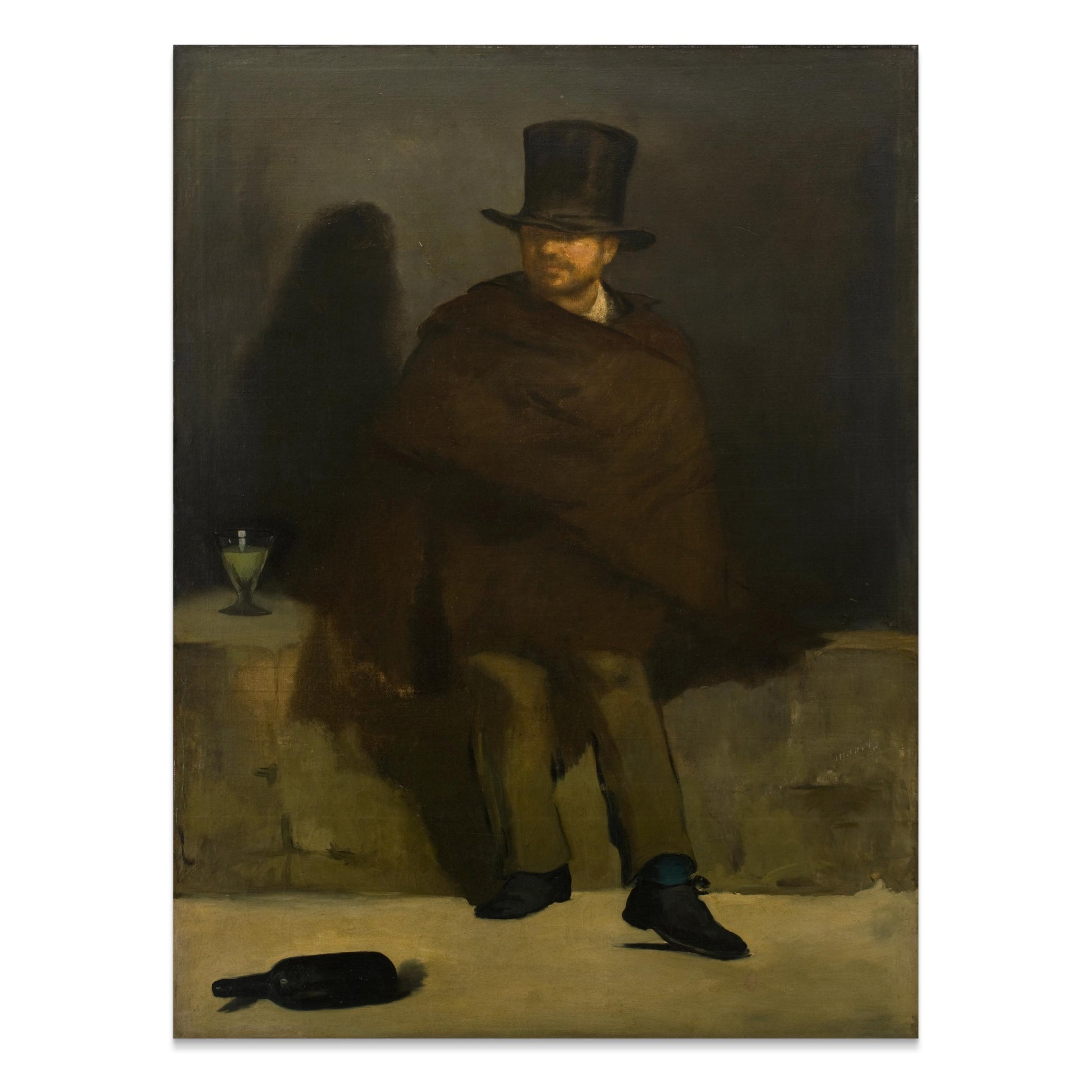 Premium Poster of Victorian Gentleman in Dark Attire Art Print Posters
