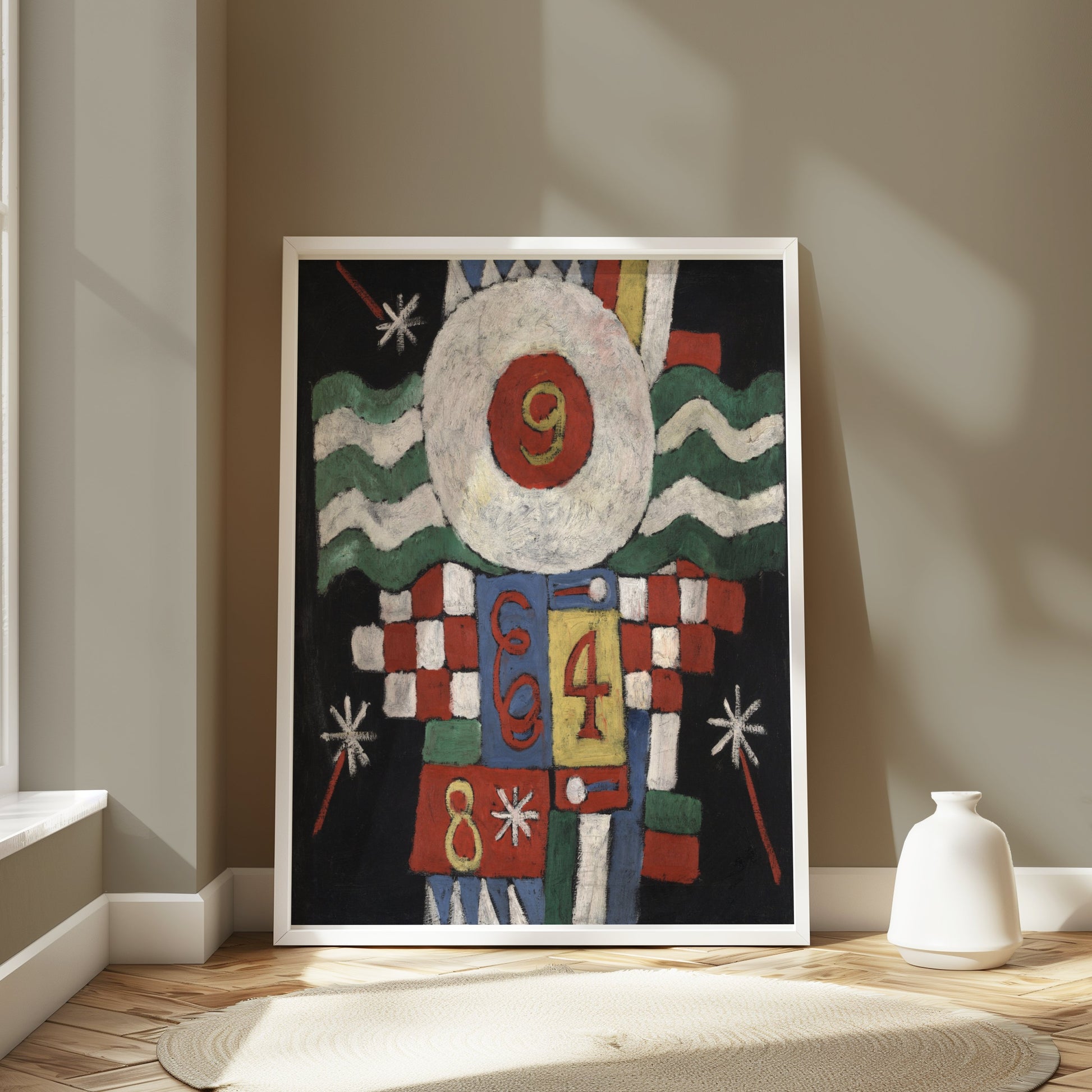 Premium Poster of Vintage Abstract Poster with Numerical Artwork Posters