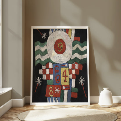 Premium Poster of Vintage Abstract Poster with Numerical Artwork Posters
