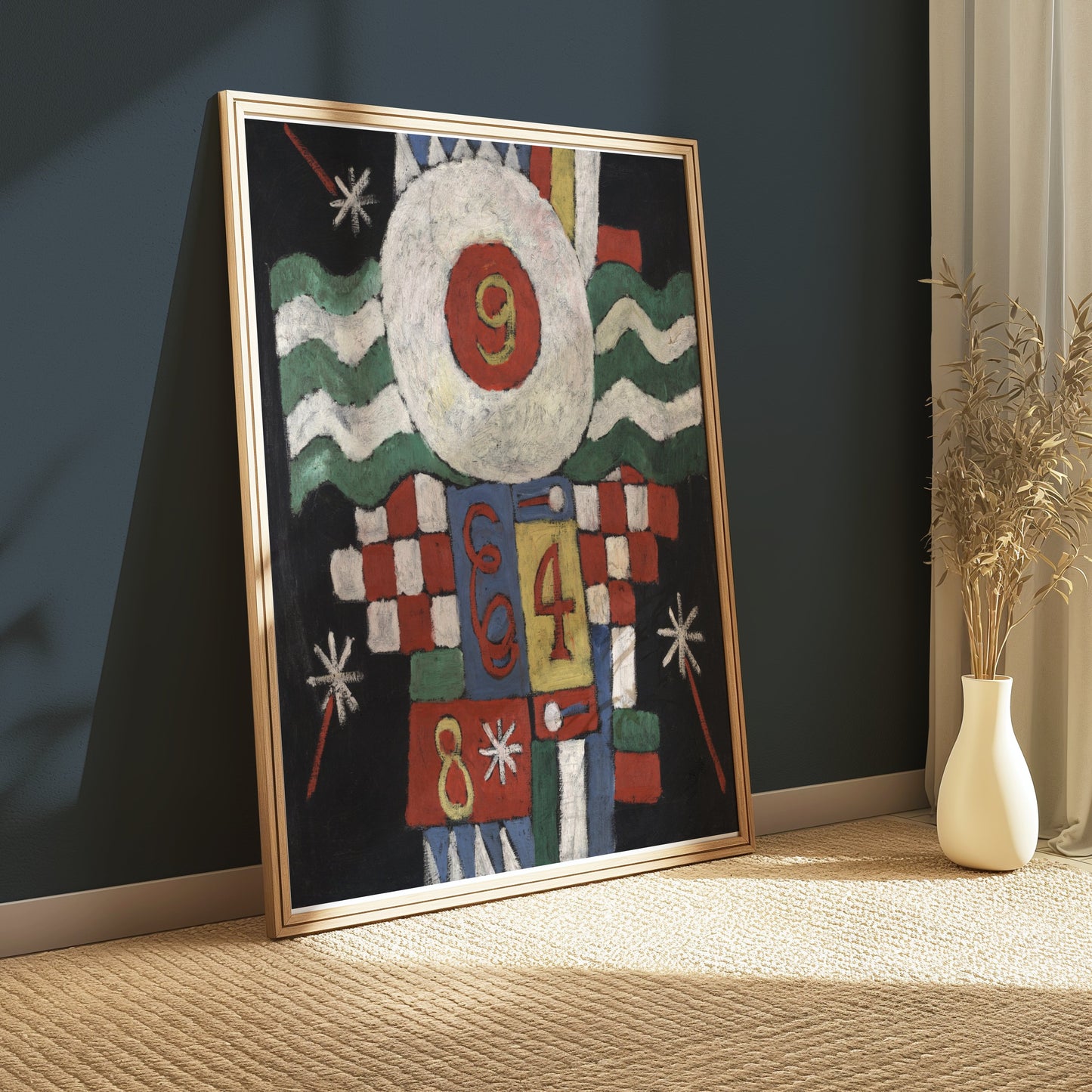 Premium Poster of Vintage Abstract Poster with Numerical Artwork Posters