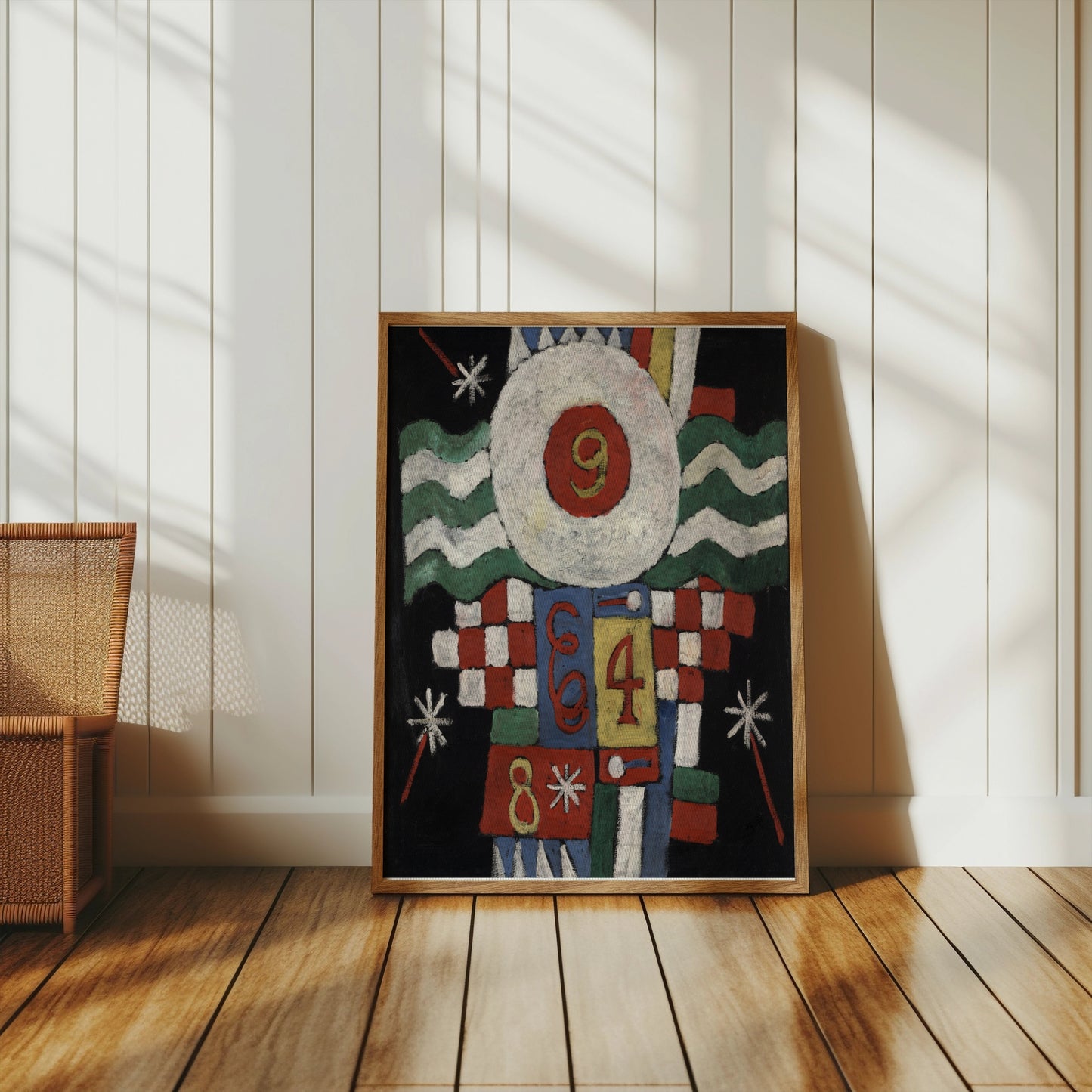 Premium Poster of Vintage Abstract Poster with Numerical Artwork Posters