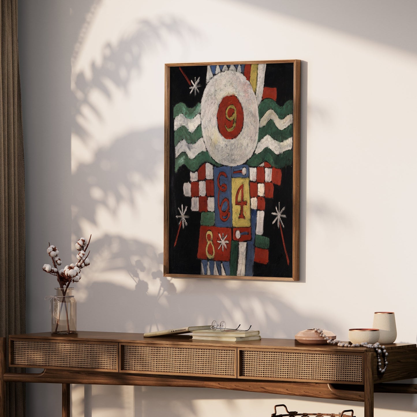 Premium Poster of Vintage Abstract Poster with Numerical Artwork Posters