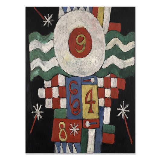 Premium Poster of Vintage Abstract Poster with Numerical Artwork Posters