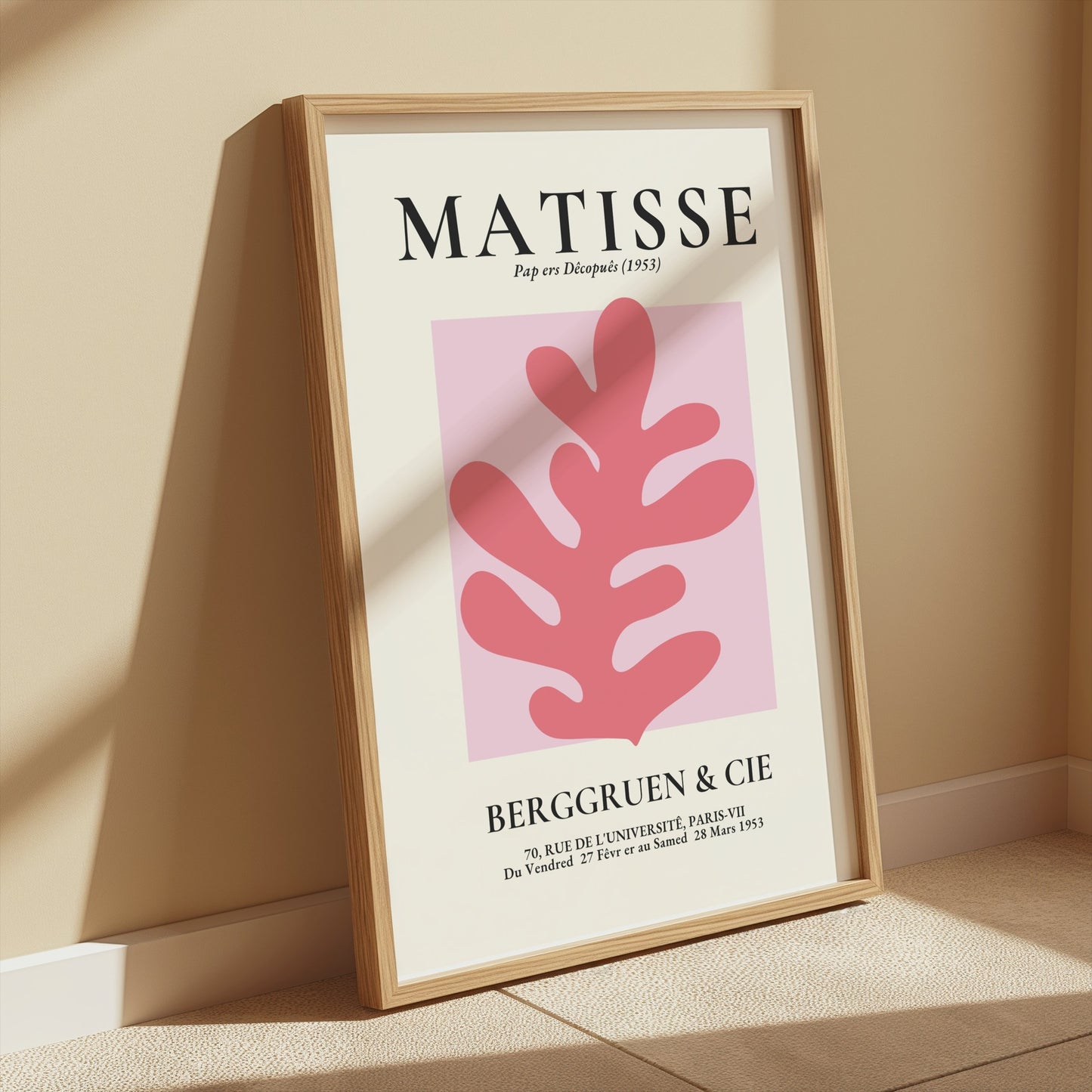 Premium Poster of Vintage Art Exhibition Matisse Berggruen Posters