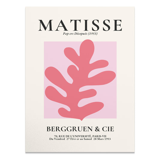 Premium Poster of Vintage Art Exhibition Matisse Berggruen Posters