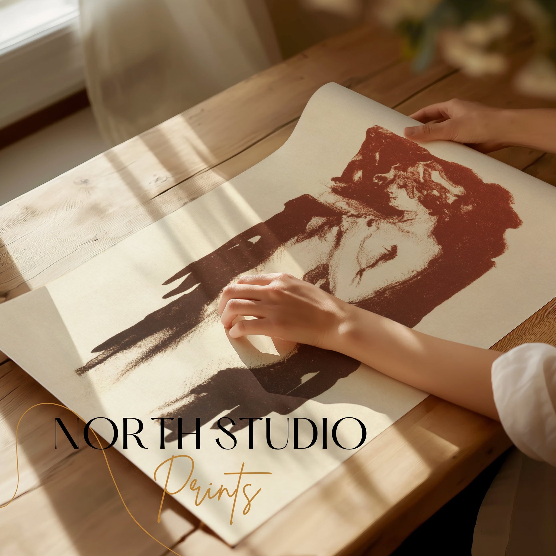 Premium Poster of Vintage Artistic Female Figure Art Nouveau Style Posters